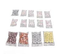 KIMISS Les Perles de Sport en Acrylique Diy pour l'élaboration de Colliers, Bracelets et Porte-clés - Comprend le Football, le Basket-ball, le Football, le Tennis, le Volleyball et Les Perles