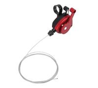KIMISS Levier de Vitesse de Vélo à Pouce Droit pour Pline Tline, 5 Vitesses, 6 Vitesses, 7, Levier de Vitesse en Alliage d'aluminium pour Vélos de Montagne et de Route (rouge)