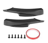 KIMISS Lèvres de Pare-Chocs Avant, Spoiler d'Angle de Pare-Chocs Splitter ABS Protection de Pare-Chocs Bas pour E90 M Sport LCI Berline 2009-2012(Noir) (Style Fibre de Carbone)