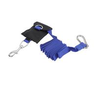 KIMISS Longe de Plongée en Acier Inoxydable, 2.6M, Corde Perdue, Fixation, Boucle à Dégagement Rapide (Blue)