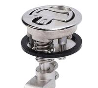 KIMISS Loquet à Came pour Bateau, Loquet de Trappe Affleurant en Acier Inoxydable 316 avec Système à Ressort, Finition Polie Miroir à la Main, pour Navires, Yachts et Applications Marines