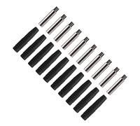 KIMISS Lot de 10 Coupleurs de Fiche Banane Isolés de 2 Mm avec Carénage de Protection pour équipement de Test - Connecteurs de Prise Fiables pour des Performances Améliorées (BLACK)