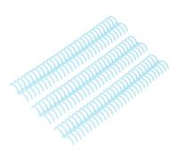 KIMISS Lot de 10 Dos de Reliure à Feuilles Mobiles en Plastique - 30 Trous, Diamètre Intérieur de 22 Mm, Anneaux de Reliure Résistants à l'usure pour Organiser le Papier, Fournitures de Papeterie