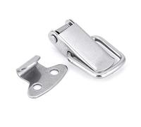 KIMISS Lot de 10 Loquets à Loquet en Métal de qualité Supérieure - Attaches à Bascule Robustes pour Meubles de Cuisine, Machines, Quincaillerie et Plus (Acier inoxydable