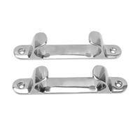 KIMISS Lot de 2 Chaumards D'étrave de 15 Cm en Acier Inoxydable 316, Chaumards de Guide-câble à Large Ouverture et Finition Polie Miroir, avec Coins Arrondis pour Yacht