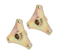 KIMISS Lot de 2 Moyeux d'essieu Arrière de Roue Cannelée - 3 Goujons 17 Dents de Rechange pour Quad Dirt Bike ATV 50-110 - Construction en Acier allié pour des Performances Améliorées