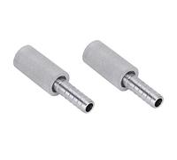KIMISS Lot de 2 Pierres de Diffusion en Acier Inoxydable de 0,5 M, Pierre d'aération avec Barbe de 1/4 de Pouce de Diamètre Extérieur, Idéale pour la Pierre de Carbonatation