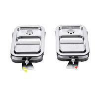 KIMISS Lot de 2 Poignées de Porte Extérieures avec Cylindre de Serrure et Clés côté Gauche Droit chromé Robuste pour Century Class Base 2005-2014 Remplacement 7605202
