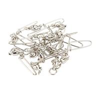 KIMISS Lot de 20 émerillons à Roulement à Billes en Acier Inoxydable pour Une Rotation Fluide et des Changements Faciles de Leurre dans la Pêche en Eau Douce et en Eau Salée (4#)