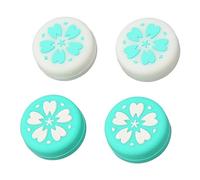 KIMISS Lot de 4 Capuchons de Pouce pour Lite - Capuchons de Joystick en Silicone Souple, Conception Antidérapante, Installation Facile, Compatible avec OLED et Lite - Styles Mignons pour une (BLUE)