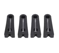 KIMISS Lot de 4 Coussinets de Protection pour Serrure de Porte de Voiture en Silicone, Réduction du Bruit, Absorption des Chocs, Design à Dents Rayées avec Positionnement sécurisé