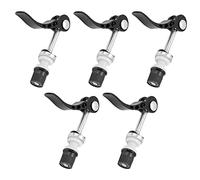 KIMISS Lot de 5 Colliers de Serrage pour Tige de Selle en Alliage d'aluminium à Dégagement Rapide pour Vélos Universels - Clips de Tuyau de Vélo Légers pour équipement Fixe, Installation et (BLACK)