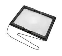 KIMISS Loupe Pleine Page en Pleine Page Pliable avec Grossissement 3X et 4 Lumières LED pour une Lecture Facile