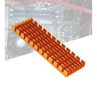 KIMISS M.2 SSD 2280, Aileron de Refroidissement du Dissipateur de Chaleur du Disque 70x22x6mm PCIE Solid State pour Ordinateurs de BureauNoir (Couleur Or)