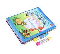 KIMISS Magic Water Col Livre avec Stylos à Dessin d'eau - Peinture sans Gâchis Amusante pour les 3 Ans et Plus - Book de Dessin coloré en Tissu pour l'apprentissage Créatif