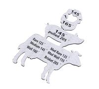 KIMISS Magnet de Température de Viande, Guide de Température de Cuisson Interne, Guide de Interne Animale, Accessoire de Grillon pour la Cuisson du Barbecue