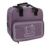 KIMISS Mallette de Transport pour Machine à Coudre, Fourre-Tout Portable, pour la Plupart des Machines, Conception Multi-Poches Durable pour Fournitures de Couture (Purple)