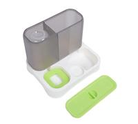 KIMISS Mangeoire Automatique pour Chat et Distributeur d'eau - Gamelle Multifonction 3 en 1 pour Chats et Petits Chiens - Unité de gravité Auto-alimentée de Grande capacité