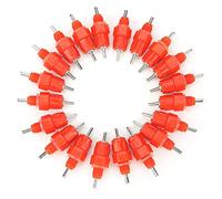 KIMISS Mangeoires Automatiques à Tétons pour Poulets et Canards - 20 Pièces à Visser pour Le Bétail, Plastique Durable et Acier Inoxydable, Zéro Fuite