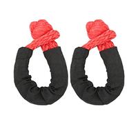 KIMISS Manille Souple Synthétique pour la Récupération Tout-Terrain : 2 Manilles Souples de Récupération, Résistance à la Rupture de 35 Tonnes, Manille en Corde Légère pour Camion de Grande Taille,