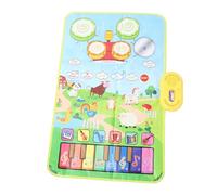 KIMISS Mat de Musique en Tout-Petit Toddler Mat Touch Play Baby Piano Clavier de Tambour de Tambour avec 2 Bâtons pour Garçons Girls - Animal Sounds Couverture - Pianos et Claviers (Type de Ferme)