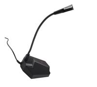 KIMISS Microphone USB à Col de Cygne pour Jeux sur PC - Micro à Condensateur Omnidirectionnel avec éclairage RVB pour Le Streaming et Les conférences.