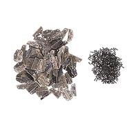 KIMISS Mini Charnières de Boîte en Fer, 100 Pièces, Petite Charnière Résistante à la Corrosion pour Boîtes en Bois, Maisons de Poupées et Artisanat Vintage