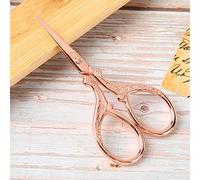 KIMISS Mini Ciseaux de Broderie Vintage - Ciseaux Rétro Vintage pour Broderie, Bricolage, Point de Croix, Accessoires de Couture Artisanaux - Outil de Coupe Classique (Or Rose)