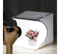 KIMISS Mini Photographie Portable Lightbox avec des Perles à LED Super Brillantes, Design Pliable, 6 Décors pour Les Petits Produits, pour Prendre des Images Professionnelles