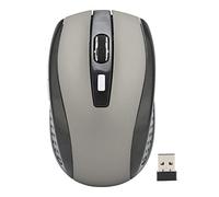 KIMISS Mini Souris sans Fil, 2,4 GHz, 3 Niveaux DPI, Texture Mate, Accessoires d'ordinateur, Bleu, Large compatibilité (Gris Argent)