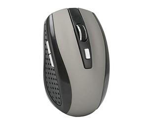KIMISS Mini Souris sans Fil pour Ordinateur Portable et PC - 2,4 GHz avec 3 Niveaux DPI Réglables, Texture Mate et compatibilité Large (Gris argenté)