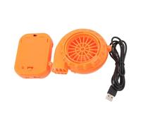 KIMISS Mini Ventilateur Soufflant pour Tête de Mascotte de Poupée de Costume de Dinosaure Gonflable - Fournitures de Fête Portables 6 V avec Boîtier USB/batterie pour Halloween, Anniversaires et