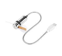 KIMISS Mini Ventilateur USB Flexible avec Affichage de Message Programmable à LED pour PC, Ordinateur Portable, Ordinateur Portable - Éclairage RVB, Programmable par Ordinateur