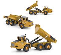 KIMISS Modèle de Camion à Benne Basculante de Construction, Ingénierie 1:50, Modèle de Camion à Benne Basculante en Alliage, Jouet de Véhicule | Jouet de Chargeur Mécanique à Haute Valeur de