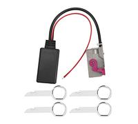 KIMISS Module adaptateur Bluetooth pour voiture A3 A8 avec navigation RNS-E Câble AUX-IN 32 broches sans fil CD stéréo AUX interface musique pour A3 A8