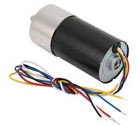 KIMISS Moteur à Couple élevé Micro Moteur sans Balais Réduction de Vitesse DC12V pour Instrument de Mesure de Haute Précision Mini à Courant Continu (500 TR/Min)