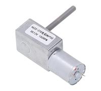 KIMISS Moteur à Engrenage à Vis sans Fin CC Réversible M6 50 Mm en Alliage d'aluminium pour Ouvre-fenêtre et Automatisation de Porte - Moteur de Réduction CC 12 V à Faible Couple (150RPM)