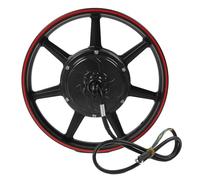 KIMISS Moteur de Moyeu sans Balais, Moteur de Moyeu sans Balais à Double Hall de 16 Pouces 48 V-72 V 800-2000 W Moteur de Frein à Disque pour Roue de Scooter de Moto