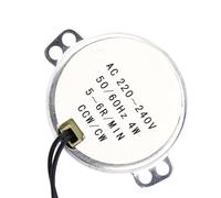 KIMISS Moteur Synchrone 220-240 V AC Motoréducteur 4 W Applications Micro-ondes - 0,8/1 Tr/min CW/CCW Contrôle (5-6 tours)