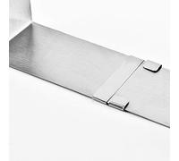 KIMISS Moule de Gâteau Télescopique en Acier Inoxydable - Outil de Cuisson à Anneau de Mousse Réglable pour la Décoration de Gâteaux, Cuisine Polyvalente Essentielle (Comme montré)