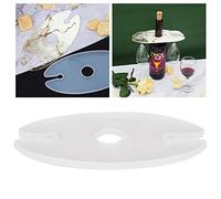 KIMISS Moule de Silicone à Bac à Vin Polyvalent - Créez des Sous-Verres et Gobelets Personnalisés pour les Verres à Vin Rouge - Craft for Home Bar
