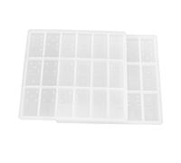 KIMISS Moule de Silicone pour Coulée de Résine Domino - Dominos Personnalisés Bricolage, Finition Miroir à Haute Brillance, Moules époxy BLE et Réutilisables pour le Plaisir de Jeu personnalisé