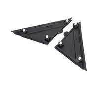 KIMISS Moulure de Couverture de Drapeau de Rétroviseur de Porte, Paire de Couvertures de Drapeau de Rétroviseur de Porte 1SH17KX7AA Remplacement de Décoration Noire Gauche Droite pour 500 2012-2017