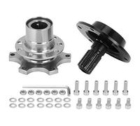 KIMISS Moyeu de volant, Kit universel 6 trous pour volant Déconnexion rapide Déconnecter le kit d'adaptation pour moyeu Outil de réparation de voiture(argent)