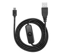 KIMISS My Mini Machine Micro Cordon d'alimentation Micro USB on Off Switch Noir Micro USB Power Câble de avec Interrupteur on Off pour 3 2 B B A