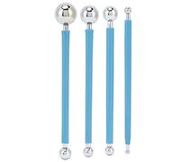 KIMISS Ng Outils pour, 4 Pièces Ensemble Gâteau Boule en Métal Sculpture Fondant Modélisation Artisanat Cuisson Xiem Studio Outils Boule Stylet Gâteau Outil Métal Outil Maison et