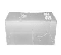 KIMISS Nichoir à Perruches - Nichoir en Acrylique pour Oiseaux, Transparent pour Perroquets avec Poteau Debout et Rembourrage pour Toutes Les Saisons - Cage Incubateur pour Oiseaux (L)