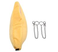 KIMISS Nid de Hamster Confortable avec Motif de Bateau Lunaire, Lit Hamac Suspendu, Maison de Couchage en Forme de Banane et Lit en Coton pour Rongeurs de Compagnie - Idéal pour Les