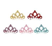 KIMISS Nœuds de Cheveux pour Chien, 25 Pièces, Couronne pour Animaux de Compagnie, Pince à Cheveux, épingle à, Accessoires de Toilettage pour Chat, Moyen et Petit Chien, Fournitures de Fête