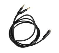 KIMISS o Adaptateur Distributeur de Câble Répartiteur pour Casque de Téléphone Portable vers Ordinateur Portable et Téléphone - Noir 1,18 Mètre de Long pour Une connectivité Améliorée